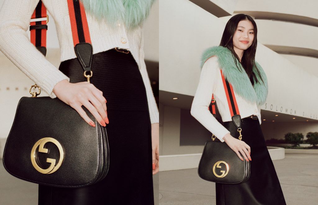 Túi Xách Gucci Super Blondie mini bag Màu Đen